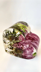 Large Flower Keepsake Heart
