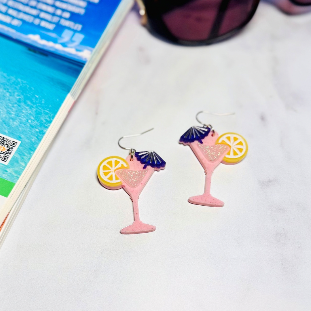 Handmade Colourful Cocktail Earrings